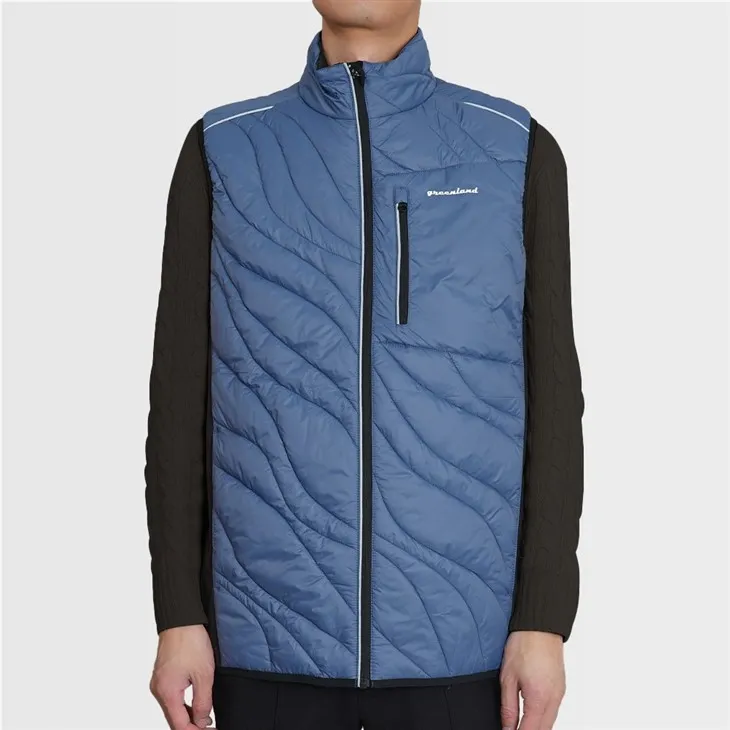 Thermal Highbrid Vest With Designed Quilted Pattern